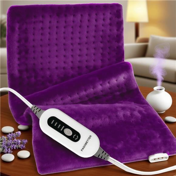 Heating Pad 12" x 24" – Fast Heating to 150°F, 2X Thicker Flannel - Picture 1 of 9